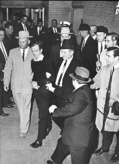 Jack Ruby silences Lee Harvey Oswald at Dallas Police Dept.