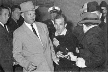 Jack Ruby silences Lee Harvey Oswald- basement Dallas PD ll-24-63
